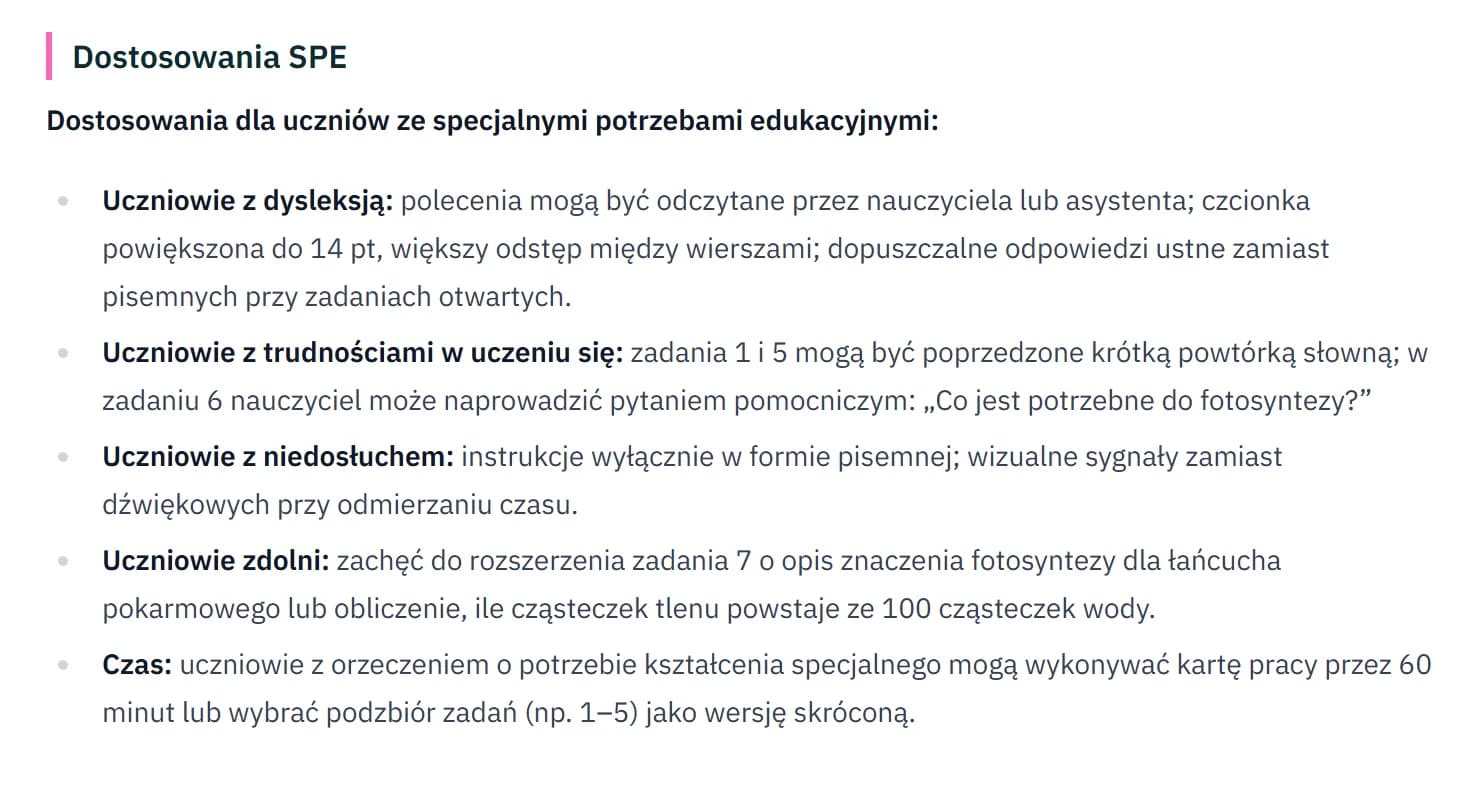 Dostosowania dla uczniów ze specjalnymi potrzebami: dysleksja, trudności w uczeniu się, niedosłuch, uczniowie zdolni